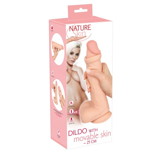 NS Dildo with movable skin 25